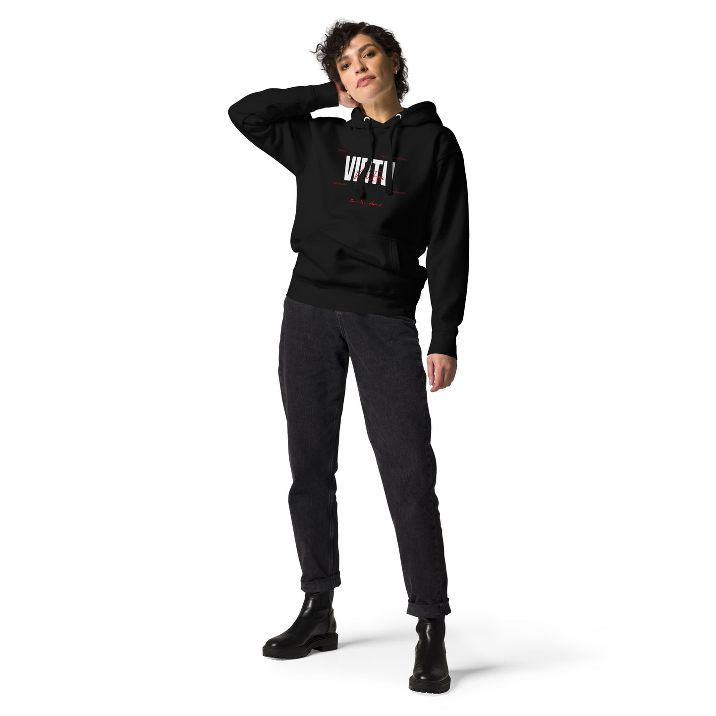 Virtu Unisex Hoodie Black